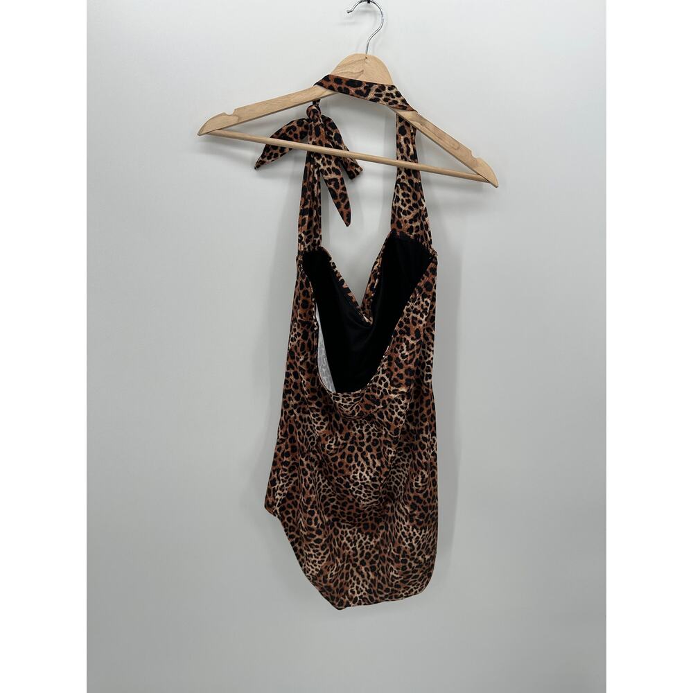 Ruby Ribbon Womens Animal Print Riviera One Piece Swimsuit Size 18 Beach Vaca - Picture 3 of 11